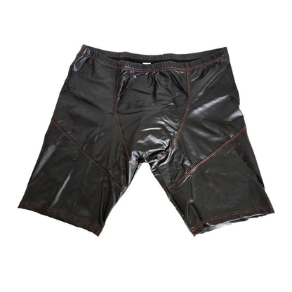 Herren Fitness PU Lederhose