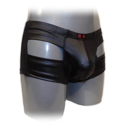 Glanz Pants mit Ausschnitt vorne