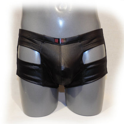Glanz Pants mit Ausschnitt vorne