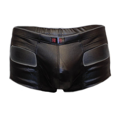 Glanz Pants mit Ausschnitt vorne
