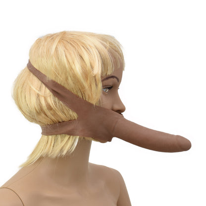 Latex Dildo mit Kopf- oder Oberschenkel Gurt 15 cm