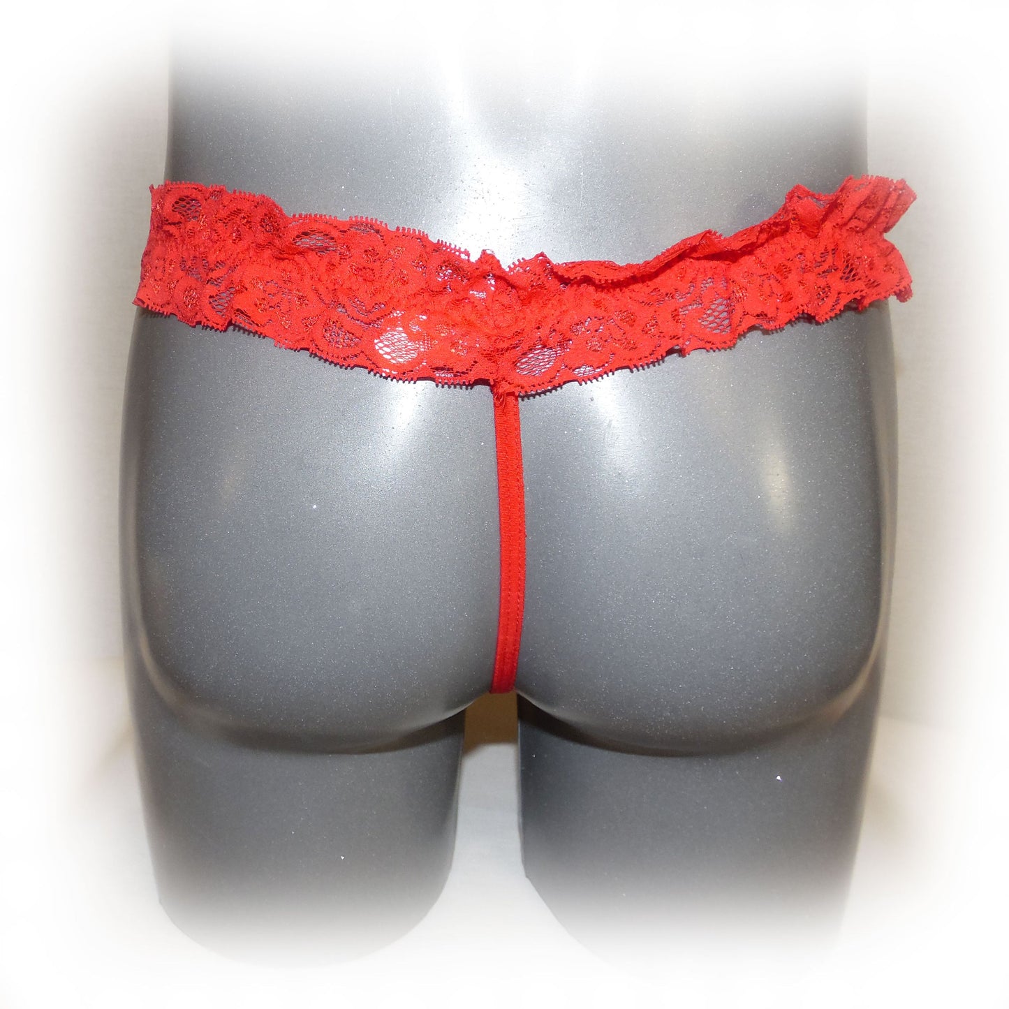 Lace Jewel Thong