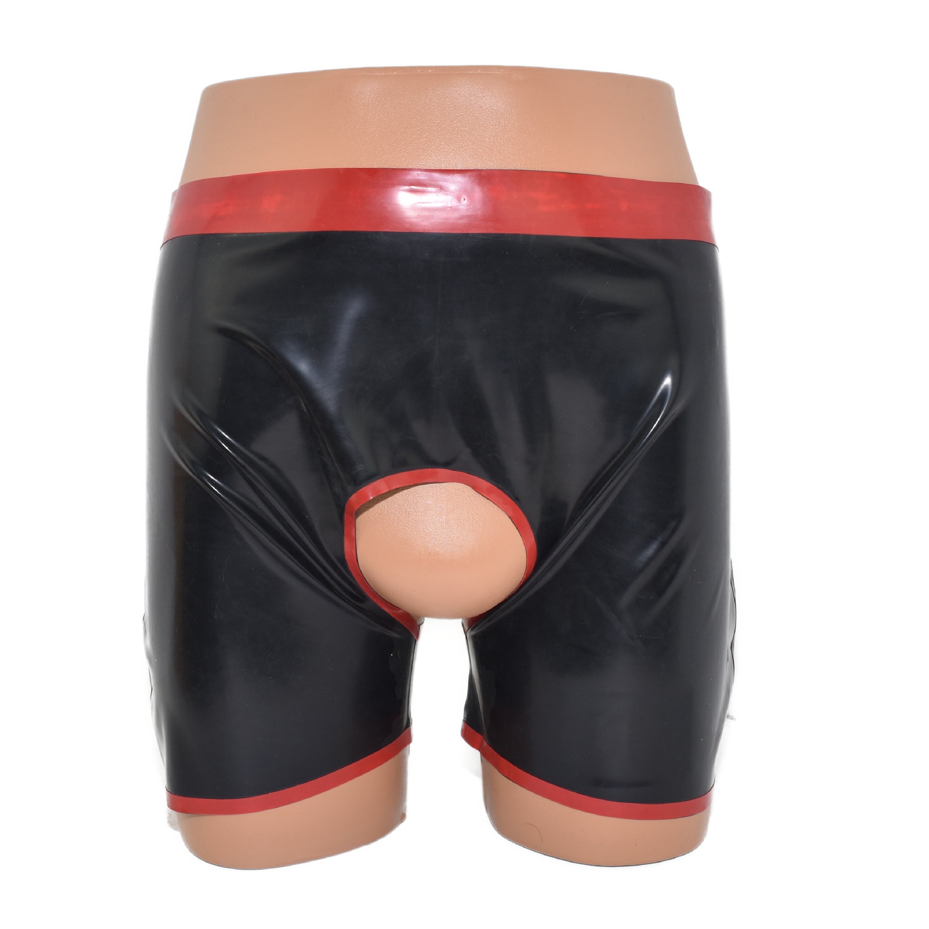 Latex Boxer ouvert front and back