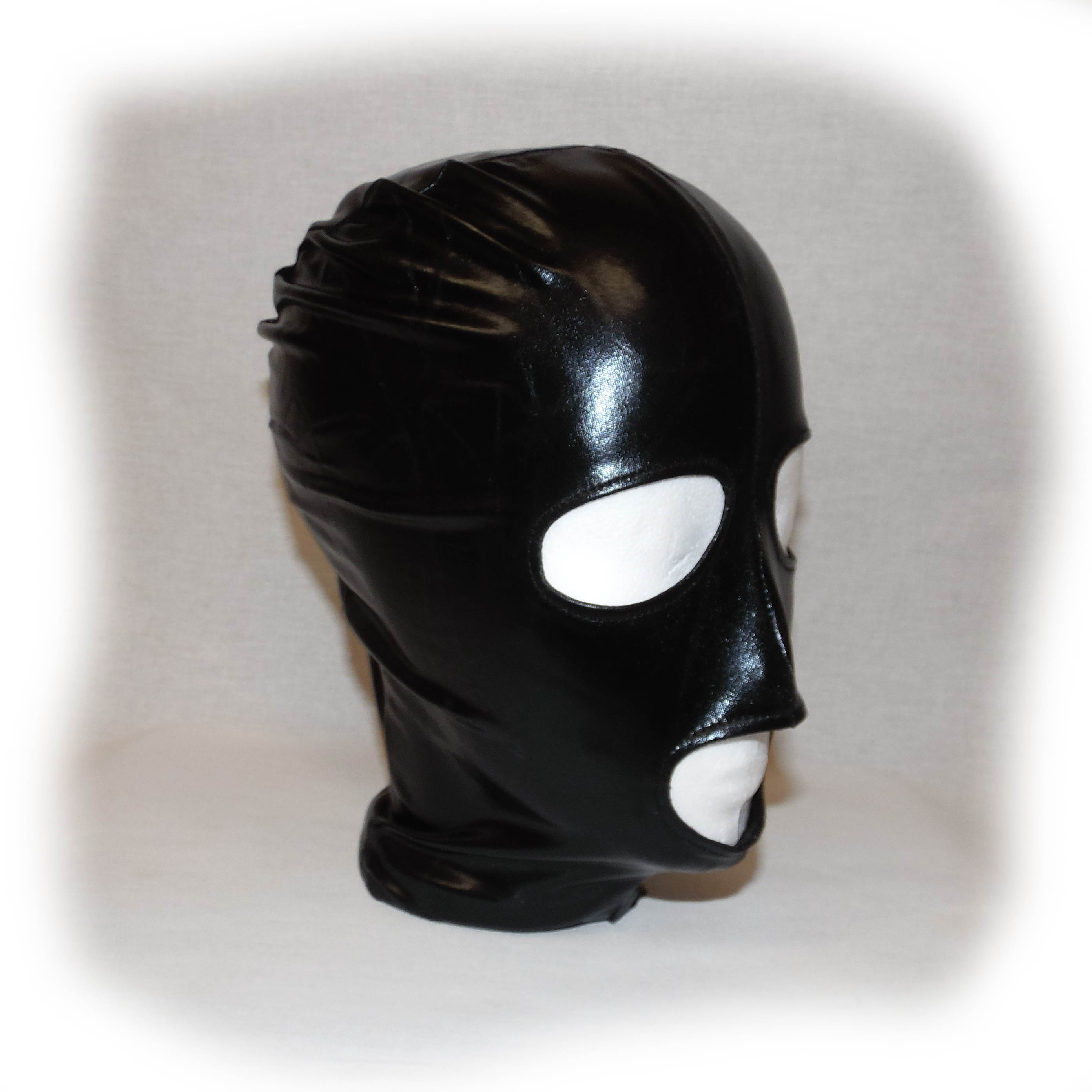 Black Hood Showing Mouth and Eyes