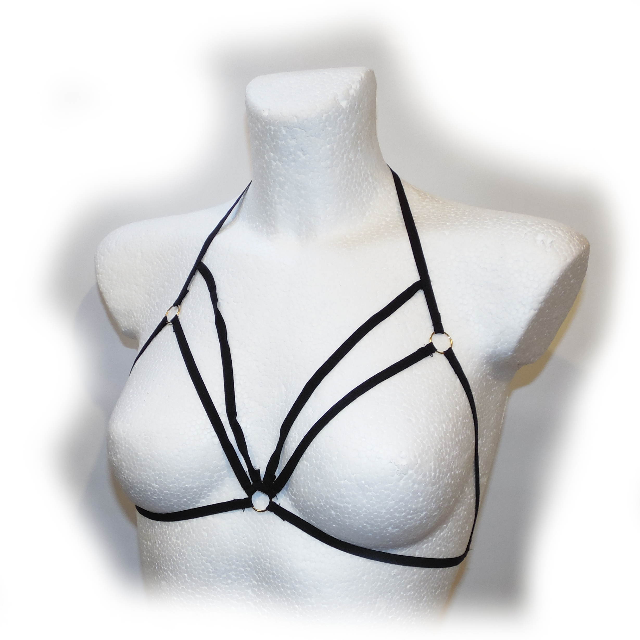 Bras Black Harness