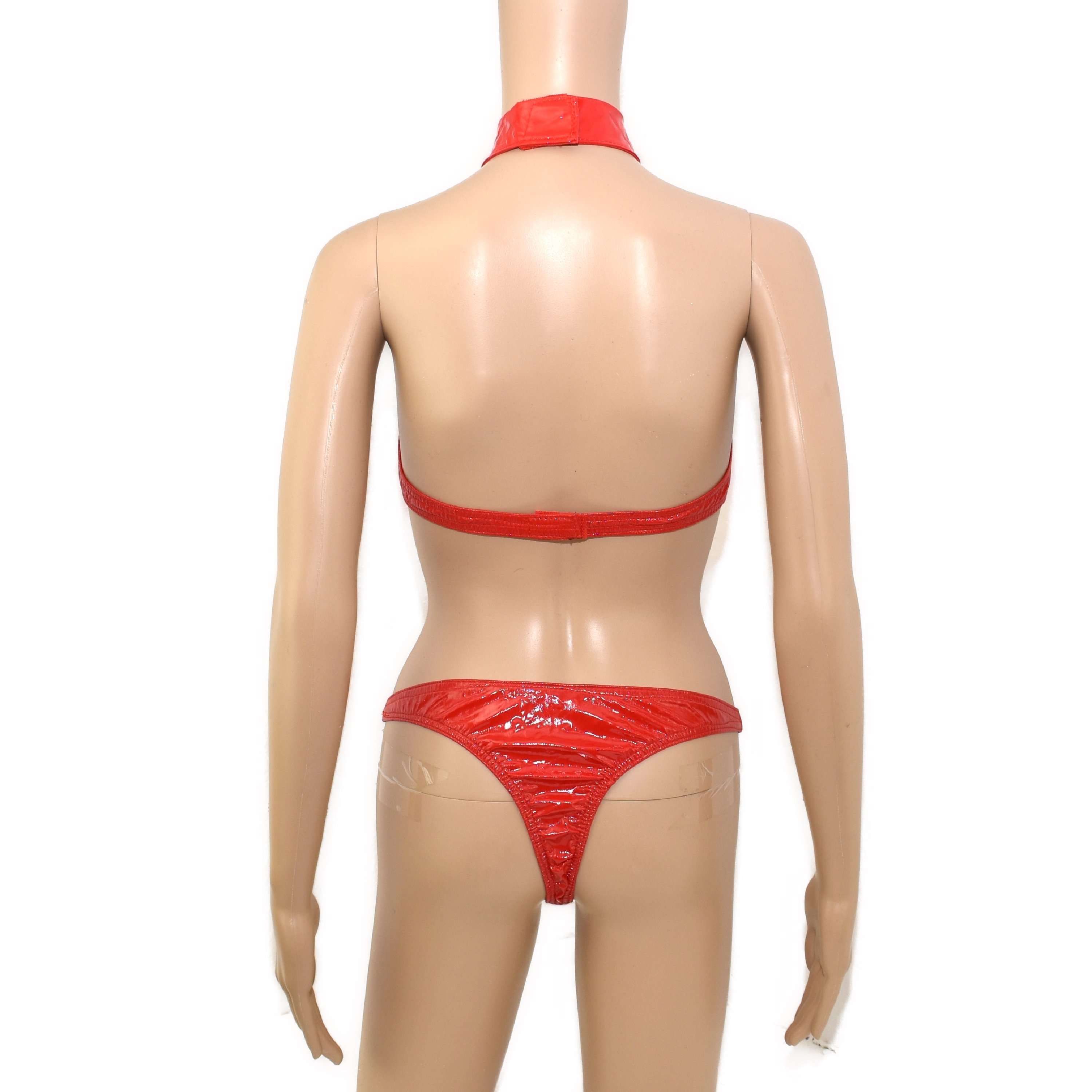 AUSVERKAUF Damen Glanz Stringbody Reizwäsche