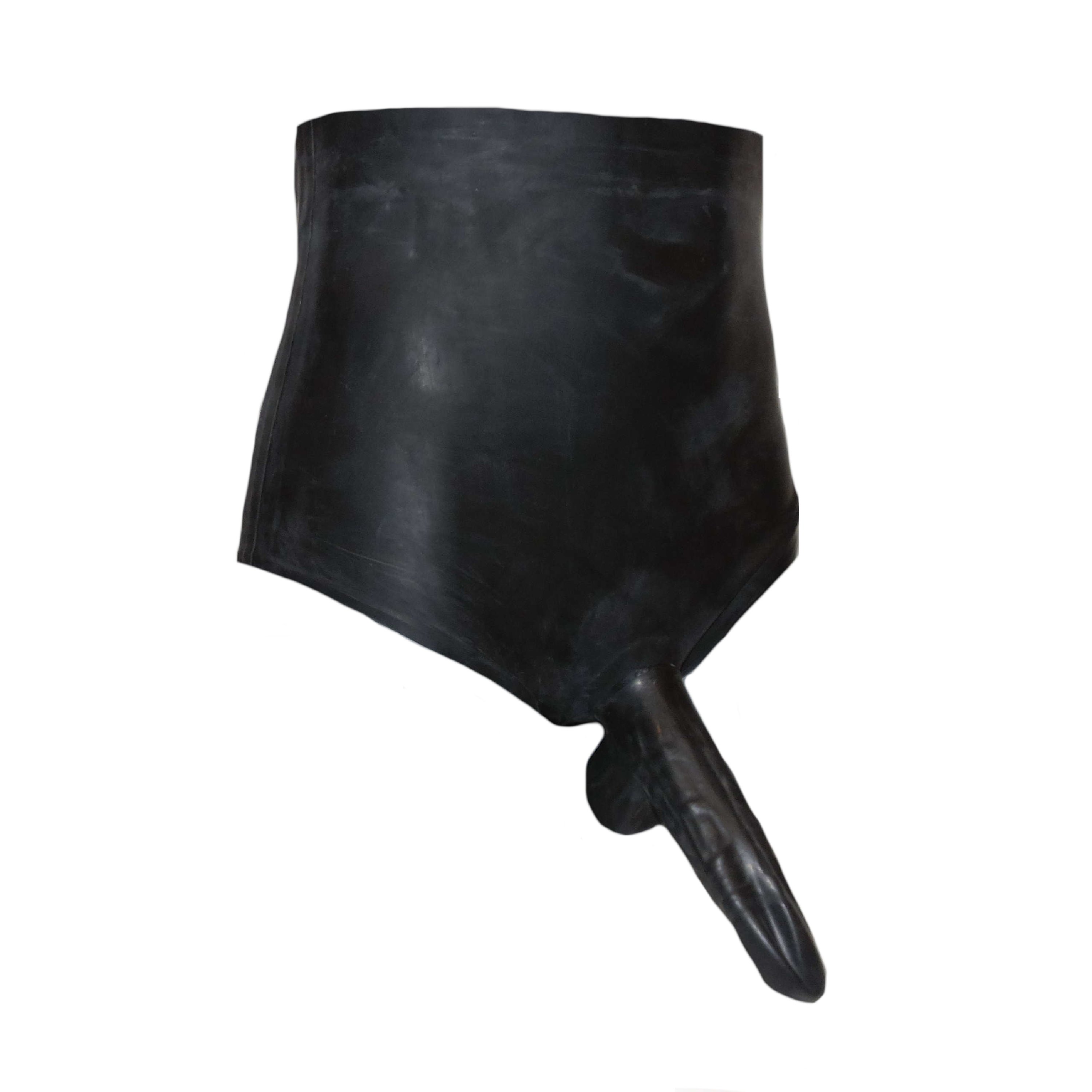Latex Big Pants mit Kondom und extra hohem Bund 0,4 mm