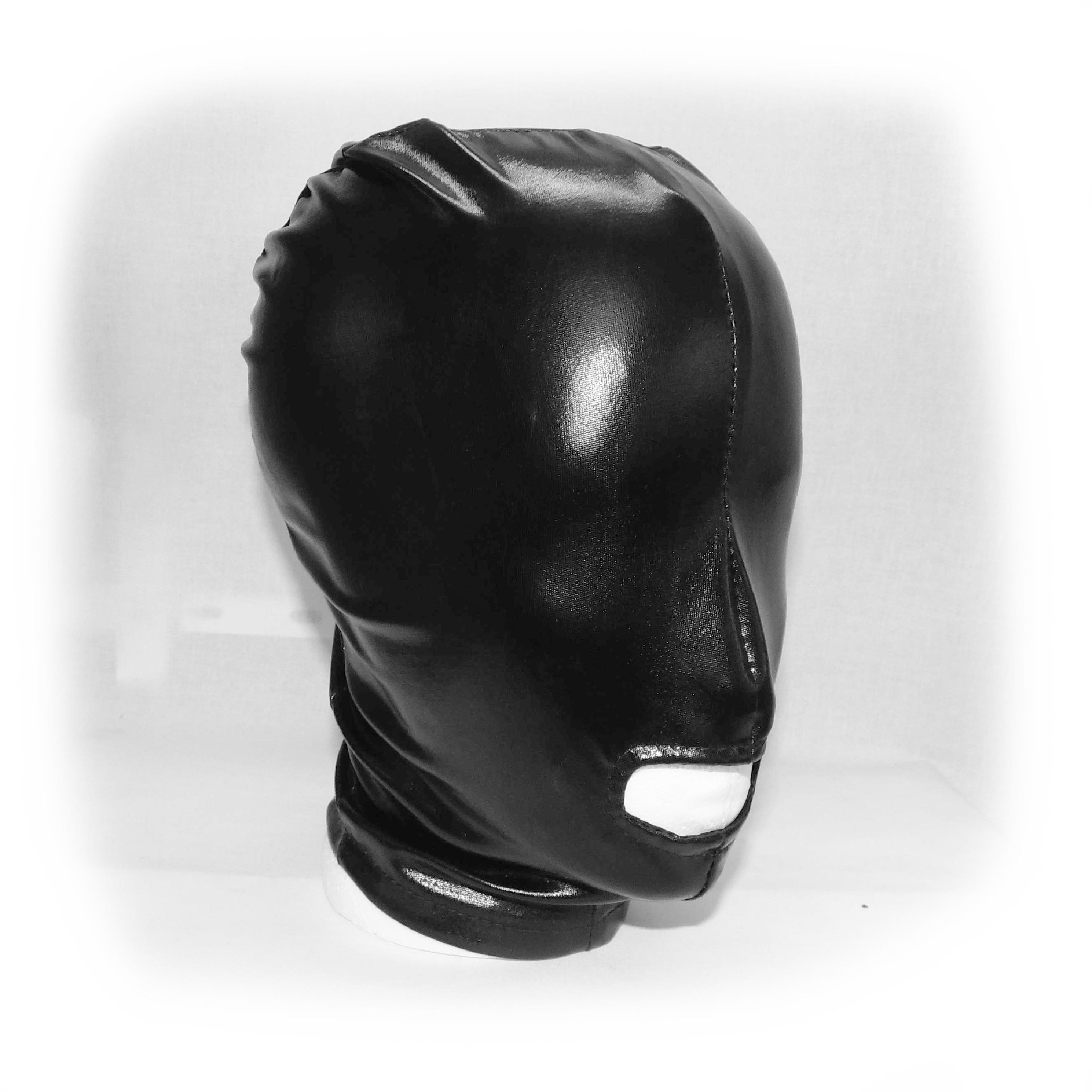 Black Hood Showing Mouth