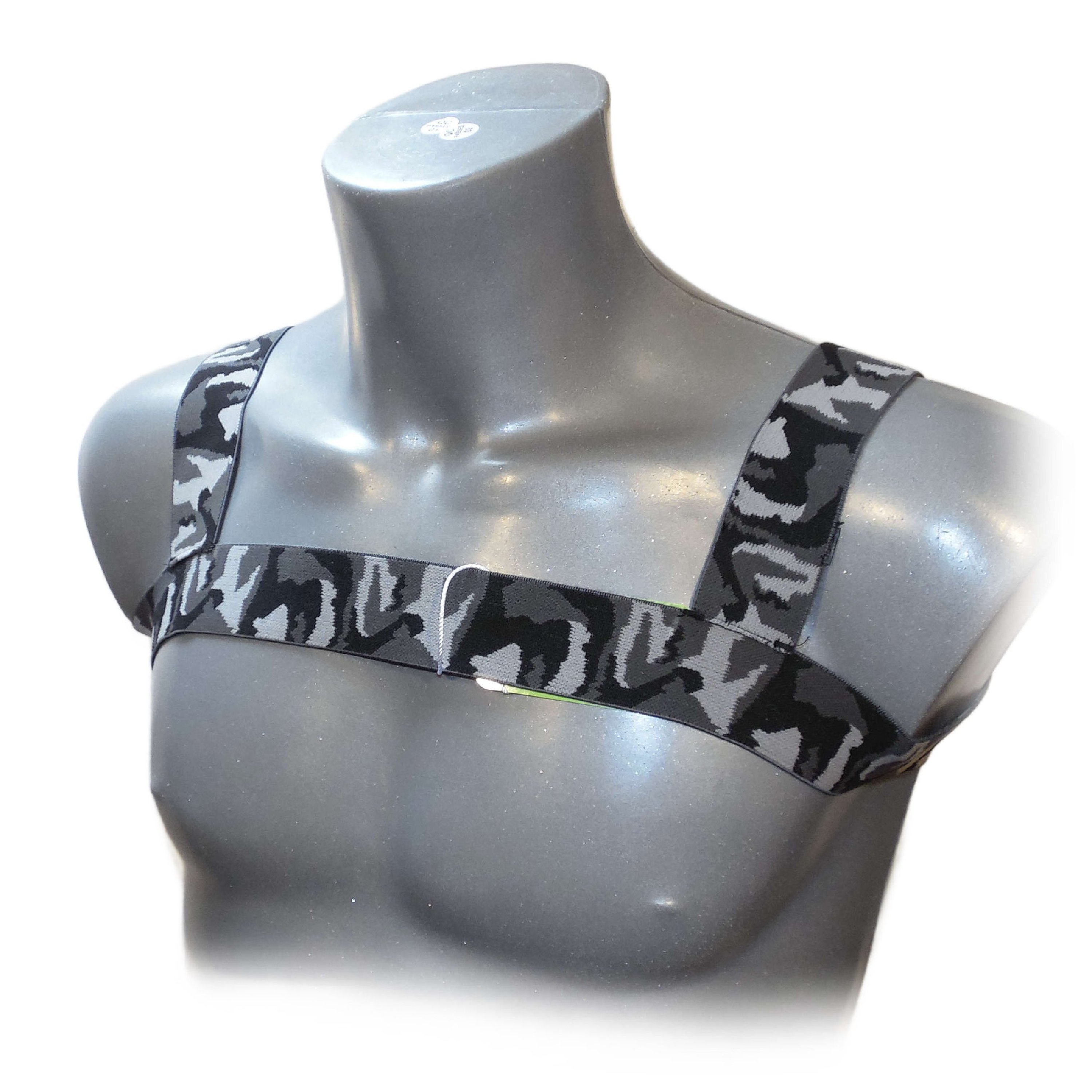 BONDAGE HALTER MEN HARNESS CAMOUFLAGE