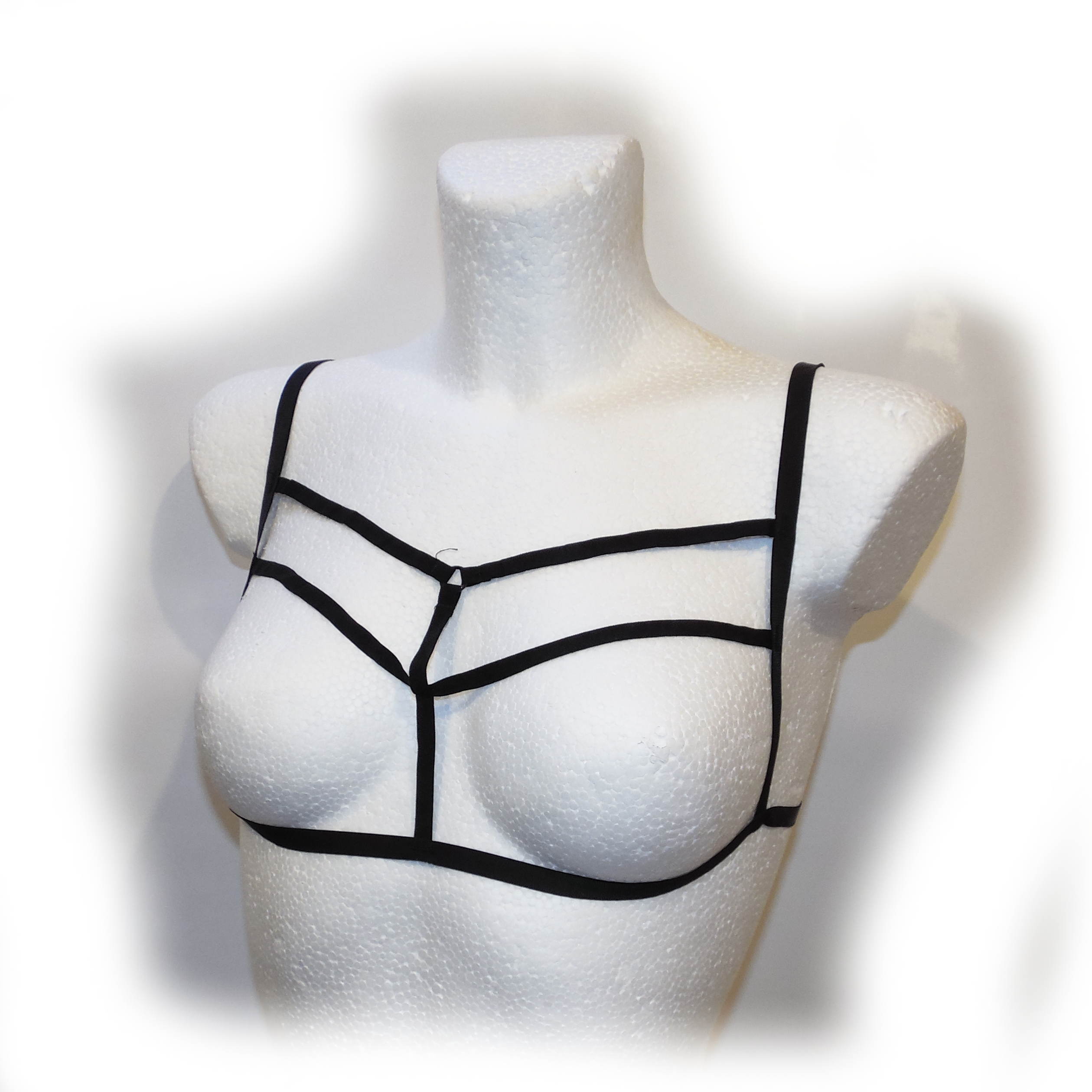 Bras Black Harness