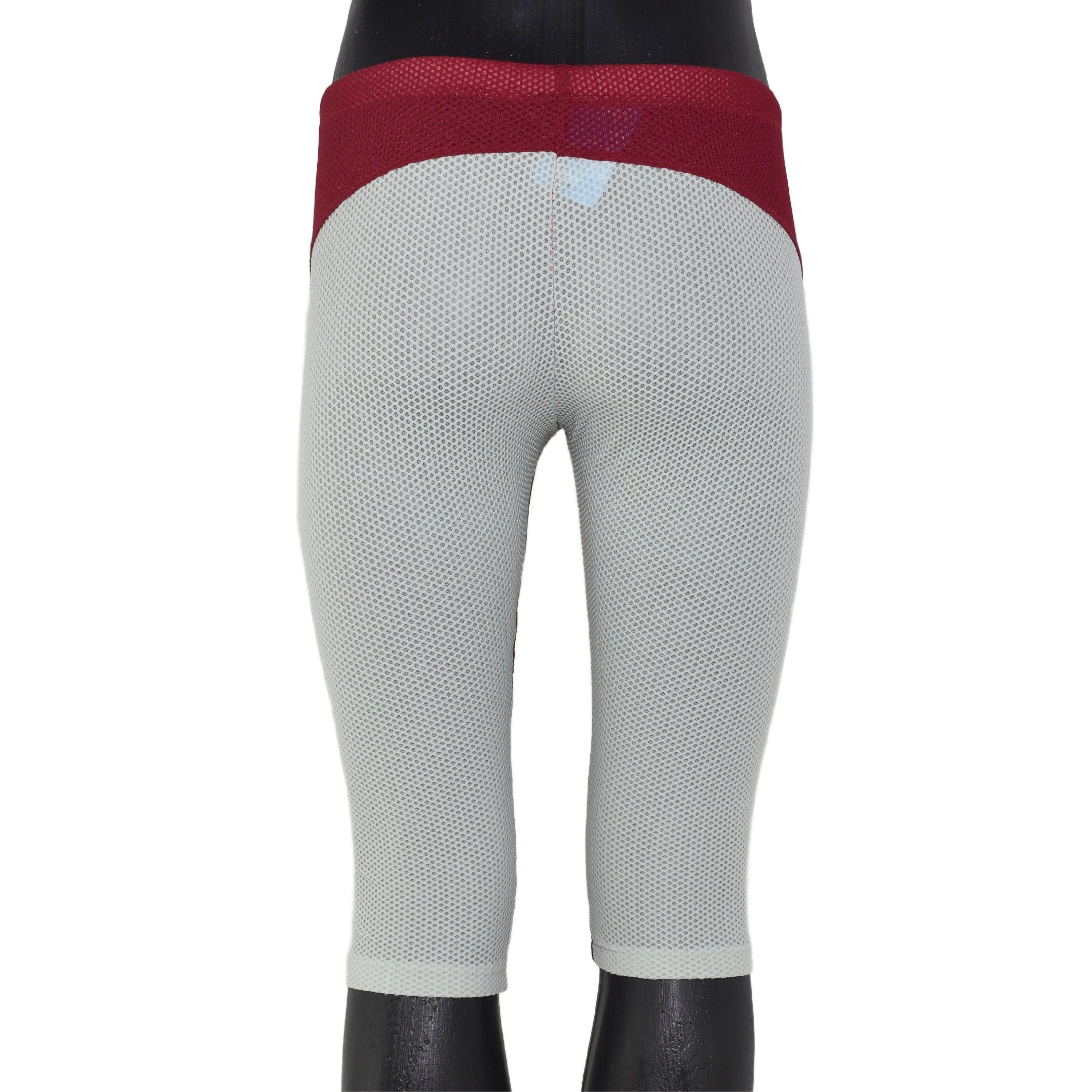 Knielange Netzstoff Sporthose Freizeithose mit Kordel
