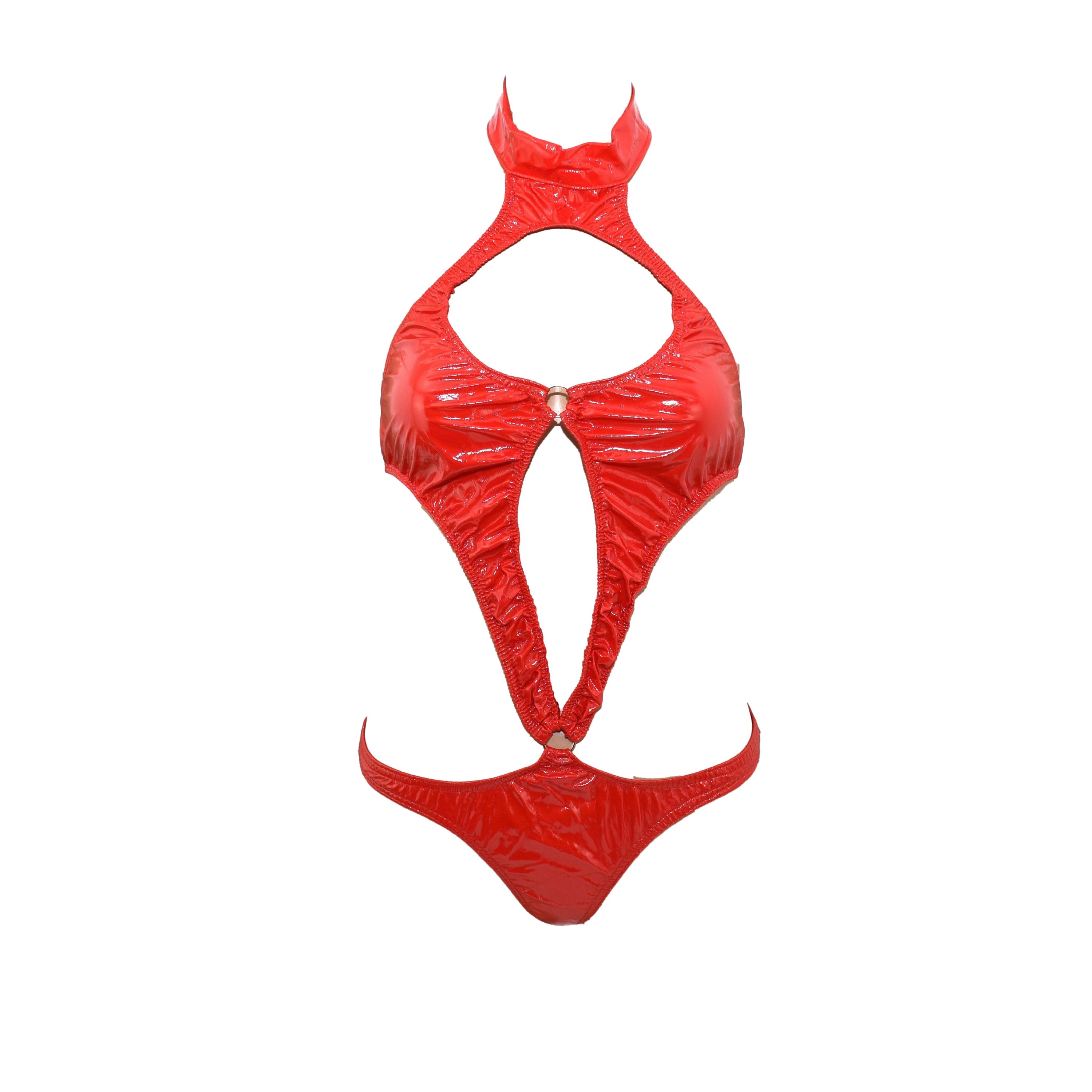 AUSVERKAUF Damen Glanz Stringbody Reizwäsche