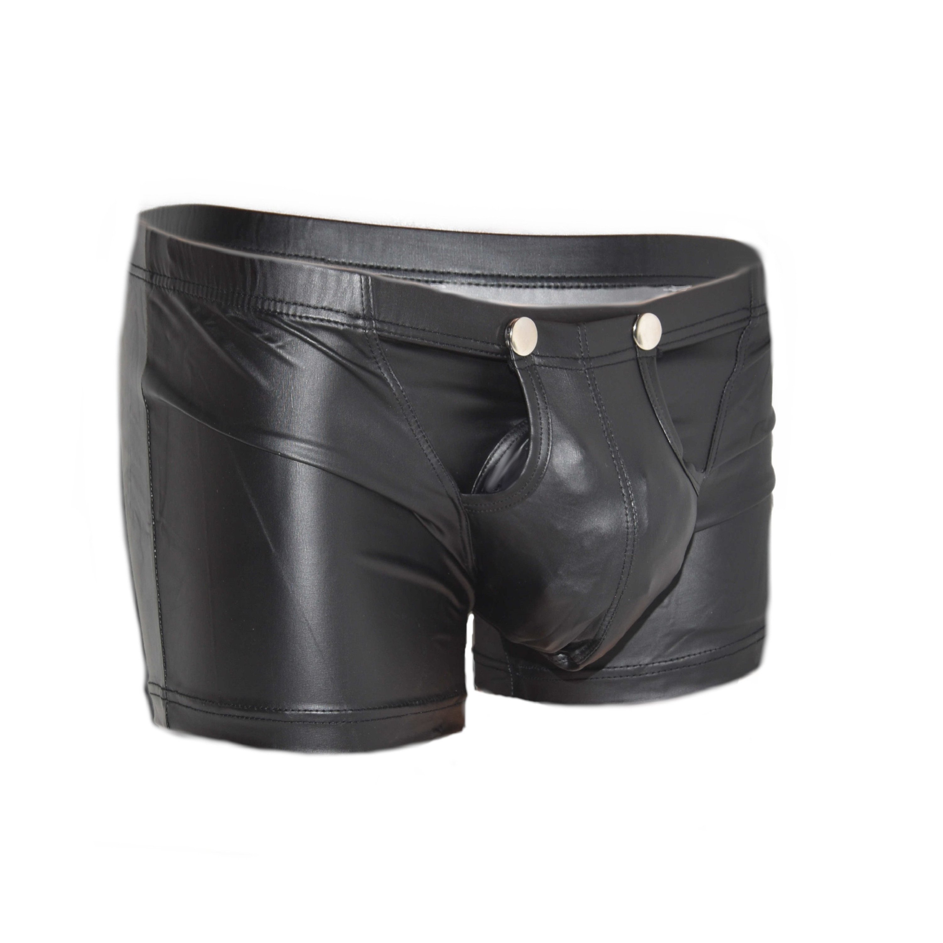 Boxer mit Frontöffnung und Druckknöpfen Black Label