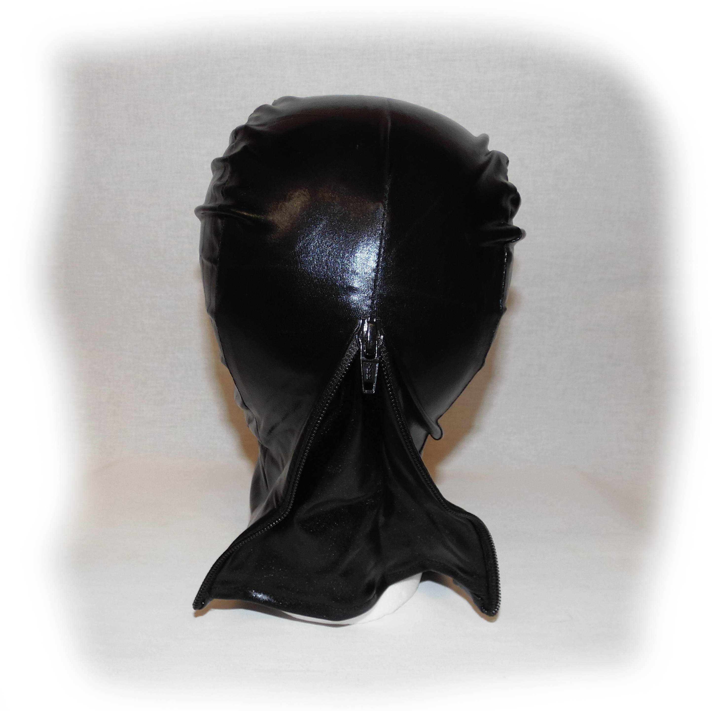 Black Hood Showing Mouth and Eyes