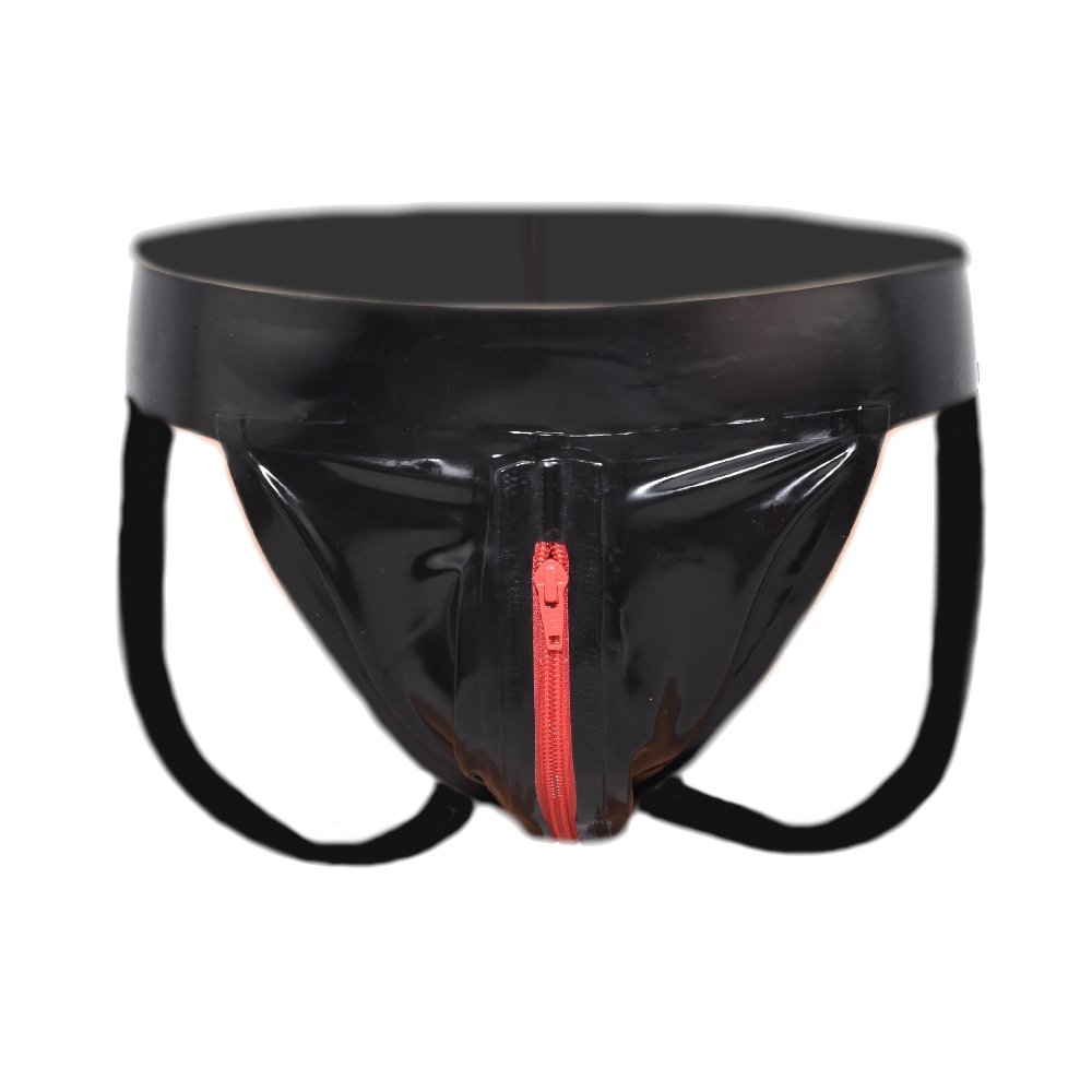 Latex Jocks mit Reißverschluss 0,4 mm