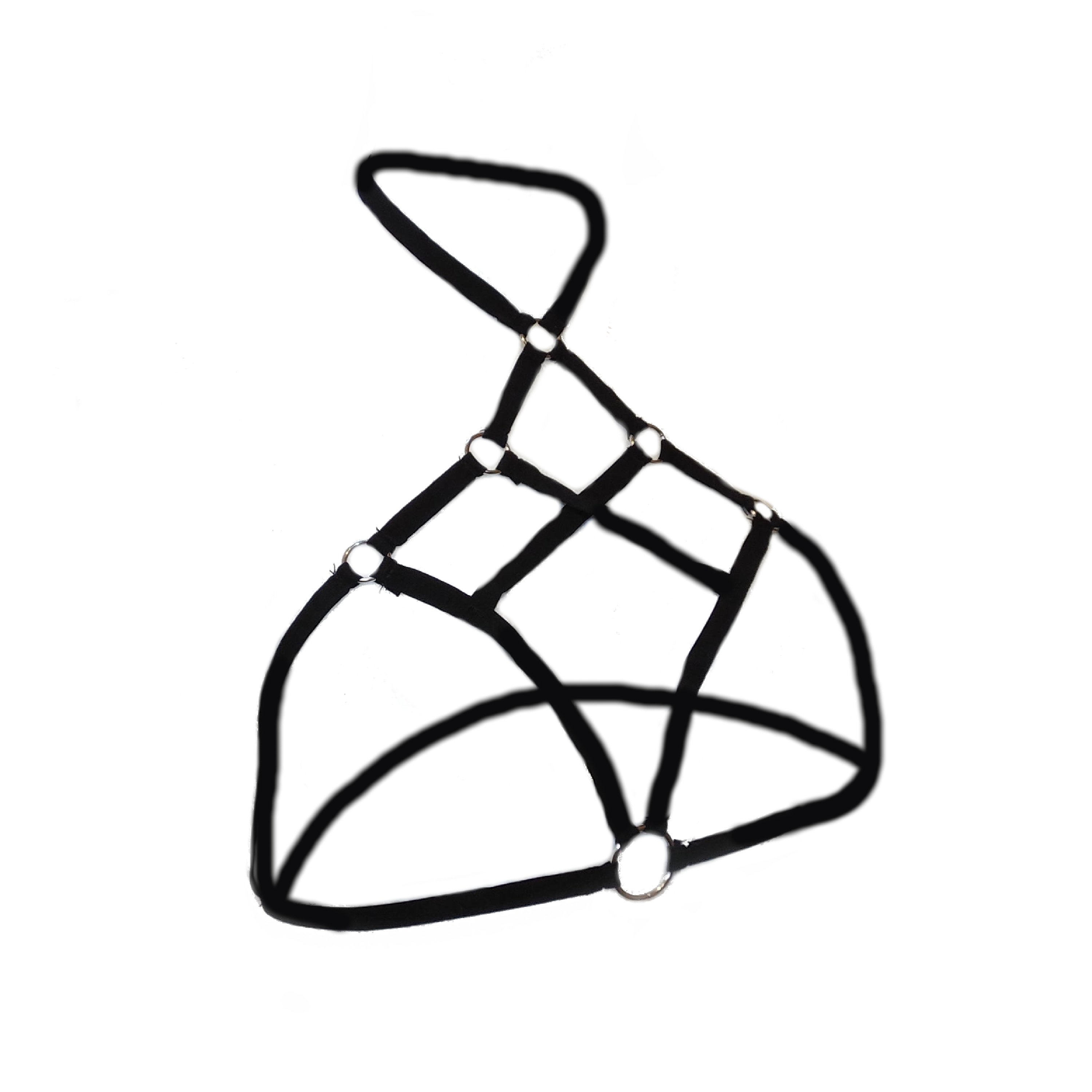 Bras Black Harness