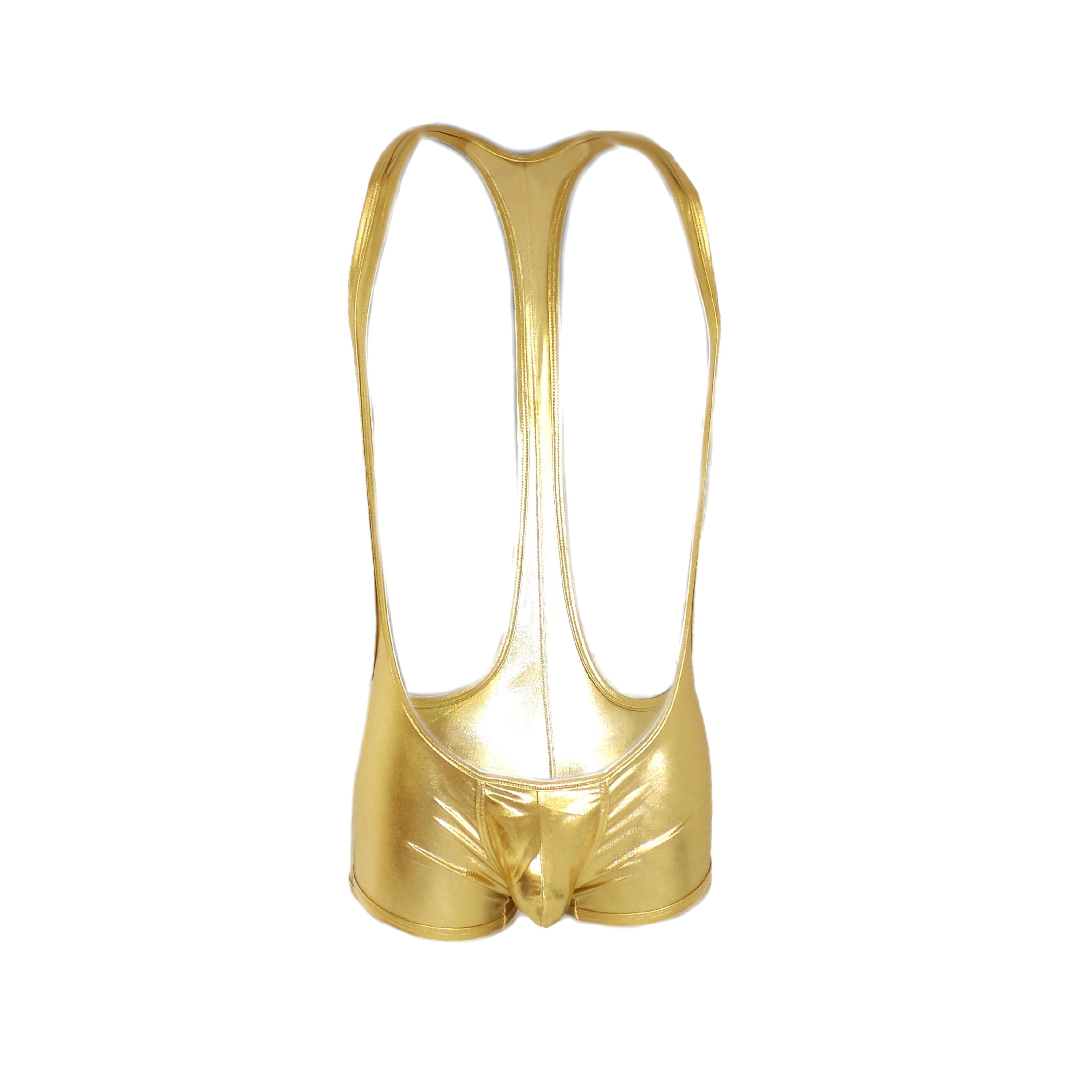 Metallic Bulge Pouch Body Men